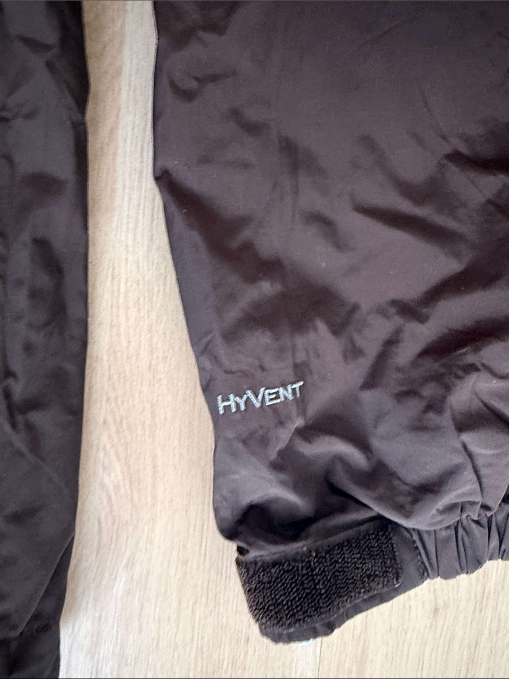 The North Face Brown Hooded Raincoat with Mint Lining - Picture 3 of 6
